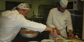 il nostro chef Danilo e l'aiuto